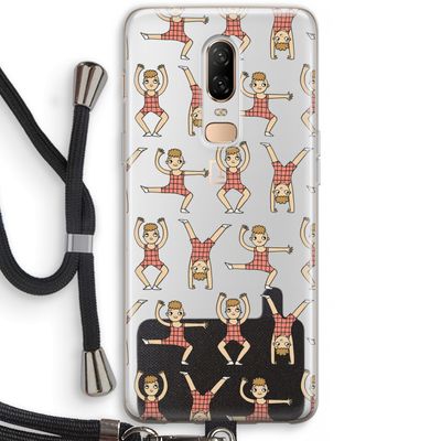 Gymboys: OnePlus 6 Transparant Hoesje met koord