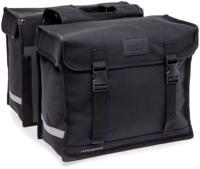Dubbele fietstas New Looxs Canvas Deluxe - 46 liter - 39 x 18 x 33 cm (2x) - Black