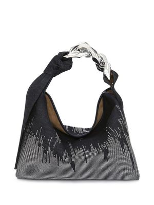 JW Anderson petit sac porté épaule Chain Hobo Hotfix - Noir