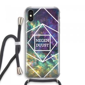 Negenduust ruimte: iPhone XS Max Transparant Hoesje met koord