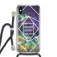 Negenduust ruimte: iPhone XS Max Transparant Hoesje met koord