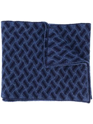 Drumohr écharpe Razor Blade - Bleu