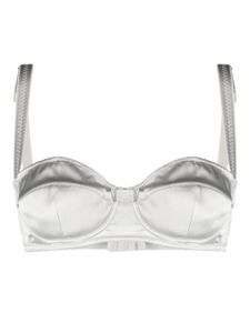 Dolce & Gabbana maillot de bain à fini satiné - Argent