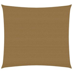 vidaXL Zonnezeil 160 g/m² 4x4 m HDPE taupe