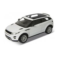 Modelauto Land Rover Range Rover Evoque wit schaal 1:24/18 x 8 x 6 cm