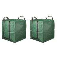 2x Groene tuinafval zakken 324 liter - Tuinafvalzak