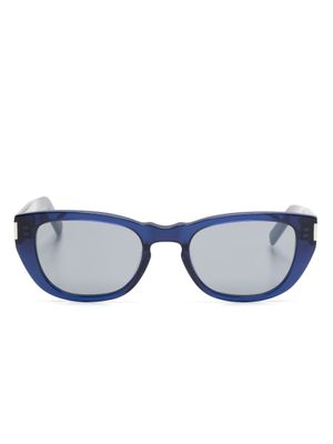 Saint Laurent Eyewear lunettes de soleil à monture papillon - Bleu