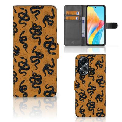 Telefoonhoesje | Met pasjeshouder | voor OPPO A58 4G Snakes