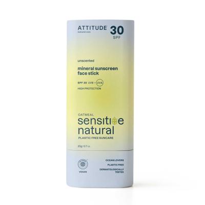Attitude Sunly gezichtszonnebrandstick SPF30 gevoelige huid 20 Gram