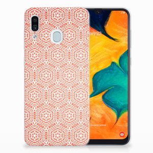 Samsung Galaxy A30 TPU bumper Pattern Orange