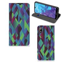 Huawei Y5 (2019) Stand Case Abstract Green Blue