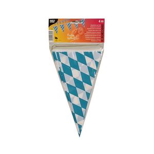 Feestartikelen Vlaggenlijn blauw/wit Bayern