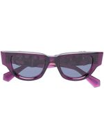 VALENTINO GARAVANI EYEWEAR lunettes de soleil VLogo Signature à monture papillon - Violet - thumbnail