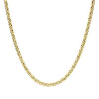 Luxueus 14k Geelgouden Collier met 7.5mm Schakels en Karabijnsluiting