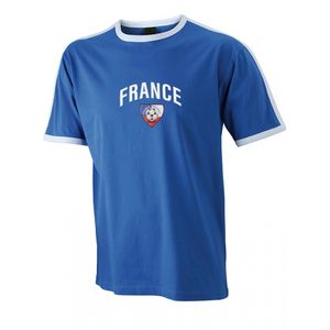 Blauw voetbalshirt Frankrijk heren 2XL  -