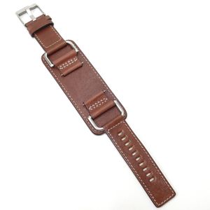 Horlogeband Fossil JR1197 Onderliggend Leder Bruin 24mm