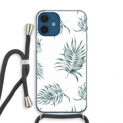 Simple leaves: iPhone 12 mini Transparant Hoesje met koord