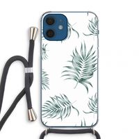 Simple leaves: iPhone 12 mini Transparant Hoesje met koord