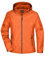 James & Nicholson JN1117 Ladies´ Rain Jacket - /Orange/Carbon - XL