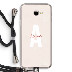 Strawberry Milkshake: Samsung Galaxy J4 Plus Transparant Hoesje met koord