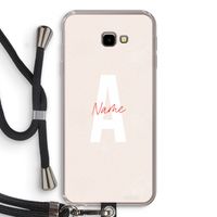 Strawberry Milkshake: Samsung Galaxy J4 Plus Transparant Hoesje met koord