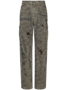 Dolce & Gabbana jean cargo à motif monogrammé - Tons neutres