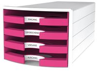 HAN HA-1013-56 Ladenkast Impuls Met 4 Open Laden Roze HAN HA-1013-56 Ladenkast Impuls Met 4 Open Laden Roze