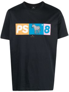 PS Paul Smith t-shirt en coton à motif imprimé - Bleu