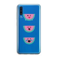 Smiley watermeloen: Samsung Galaxy A50 Transparant Hoesje