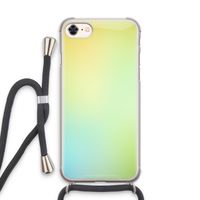 Minty mist pastel: iPhone 7 Transparant Hoesje met koord