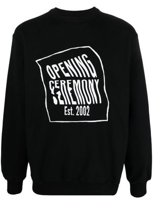 Opening Ceremony sweat à logo imprimé - Noir