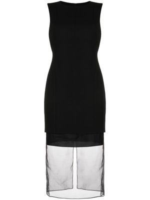 Jason Wu robe mi-longue à design superposé - Noir