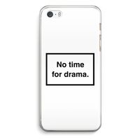 No drama: iPhone 5 / 5S / SE Transparant Hoesje