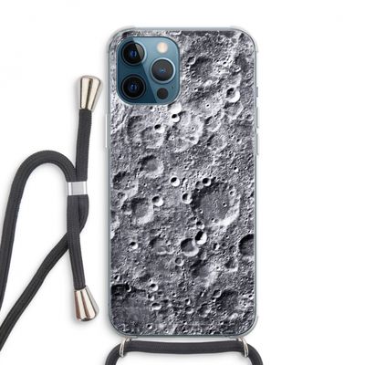 Maanlandschap: iPhone 12 Pro Max Transparant Hoesje met koord