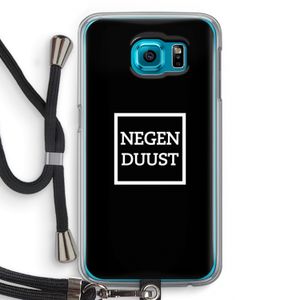Negenduust black: Samsung Galaxy S6 Transparant Hoesje met koord