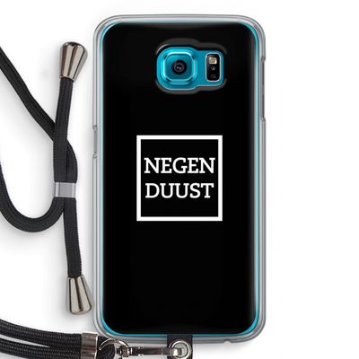 Negenduust black: Samsung Galaxy S6 Transparant Hoesje met koord