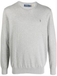 Polo Ralph Lauren pull en cachemire mélangé à logo brodé - Gris