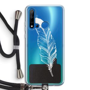 Pluim: Huawei P20 Lite (2019) Transparant Hoesje met koord