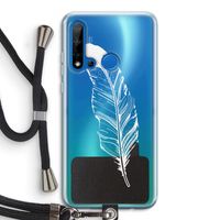 Pluim: Huawei P20 Lite (2019) Transparant Hoesje met koord