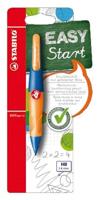 STABILO EASYergo 1.4, ergonomische vulpotlood, rechtshandig, ultramarine/neon oranje, per stuk