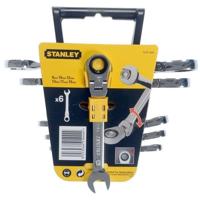 STANLEY 6 combinatiesleutels met ratel met indexeerbare kop