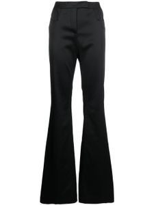 TOM FORD pantalon en satin à coupe évasée - Noir