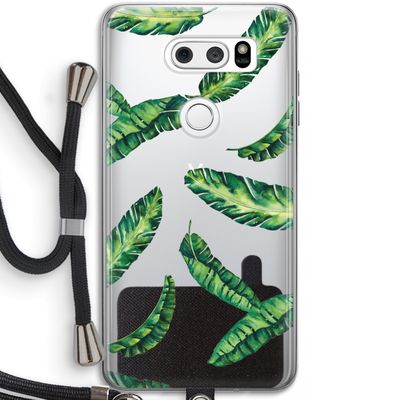 Lange bladeren: LG V30 Transparant Hoesje met koord