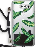 Lange bladeren: LG V30 Transparant Hoesje met koord