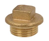 Kirchhoff Messing stekker, blank, 1"ET - 989424355