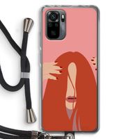 Woke up like this: Xiaomi Redmi Note 10 Pro Transparant Hoesje met koord