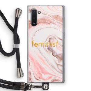 Feminist: Samsung Galaxy Note 10 Transparant Hoesje met koord