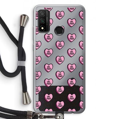 GIRL POWER: Huawei P Smart (2020) Transparant Hoesje met koord