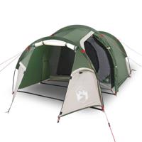 vidaXL Tent 3-persoons 370x185x116 cm 185T taft groen