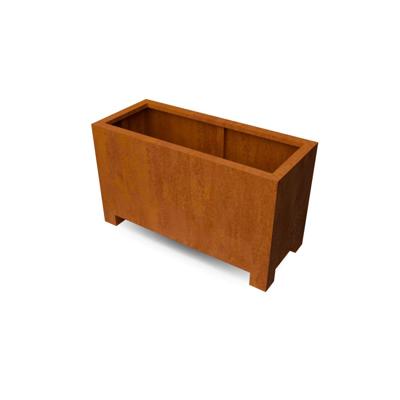 Geroba Geroba Artesa LF14 vierkante plantenbak op pootjes 1200x500x700mm - Cortenstaal